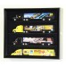 1:64 Scale Hot Wheels Semi Big Rig Trailer Truck Display Case Cabinet Holds 4   371967600827